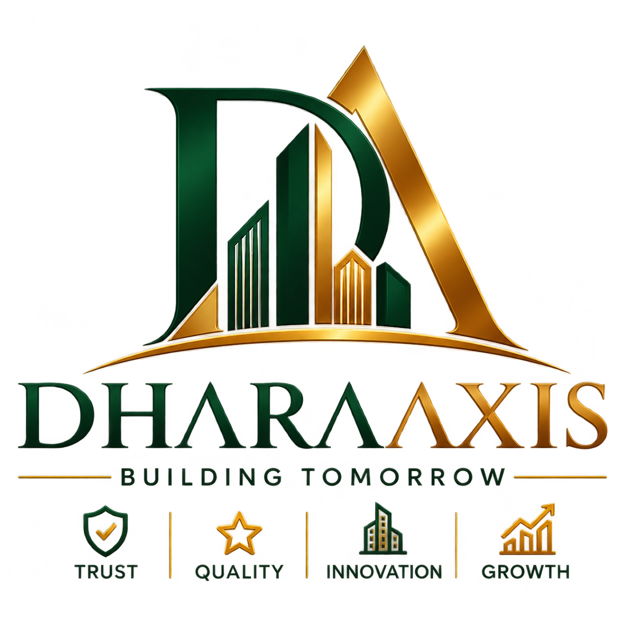 DharaAxis Luxury Real Estate Logo